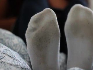 Sexy Weiße Socken Necken