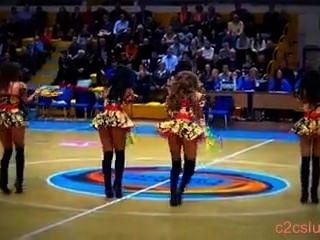 Hot Russische Cheerleadern Sexy Tanz